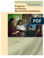 Best practices for nursing orientation programs