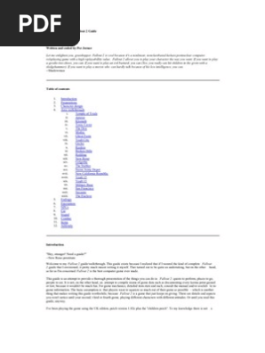 The Nearly Ultimate Fallout 2 Guide Sniper Computer File