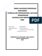 Instrumen Validasi KOSP SMK 2022-2023