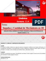 SEMANA 11A 2022-1 AL Ejercicio de Momentum e Impulso