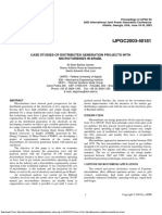IJPGC2003-40181: Case Studies of Distributed Generation Projects With Microturbines in Brazil