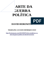 Arte Da Guerra Política - David Horowitz