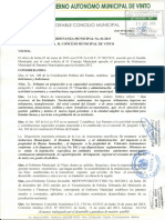 Patentes Municipio de Vinto