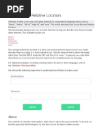 Selenium 4 - Relative Locators