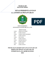 Ekonomi Mikro (2) - Elastisitas Permintaan Dan Elastisitas Penawaran