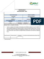 MEMORANDUM 001-2018 - Sucre - Audiencia de Incidente