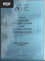 LWUA Standard Specification Water System Construction 2009