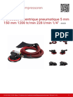 Ponceuse Excentrique Pneumatique 5 MM 150 MM 1200 TR Min 228 L Min 1 4