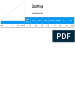 Deposit Usage