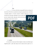 Highway definitions: median, grade line, sight distance