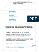 2 CSIR NET Syllabus 2022 & Exam Pattern - Download PDFs