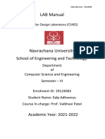 LAB Manual: School of Engineering and Technology