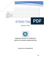 Ethio Tahini PLC Business Plan