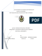 KNUST MBA STUDENT EXAMINES BANKRUPTCY COSTS AND THEIR RELEVANCE IN CAPITAL STRUCTURE THEORY