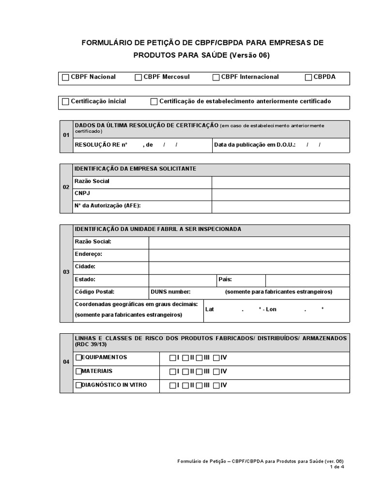 Petição CBPF/CBPDA para Saúde | PDF