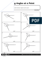 I Can Find Unknown Angles Around A Point. Calculate The Missing Angles