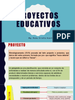 Proyectos Educativos: Mg. Ruby Orietta Huerta Guevara