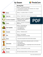 Dr. Greger's Daily Dozen: Food Serving Size