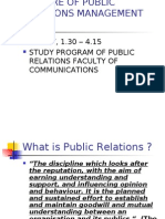 Public Relations Management