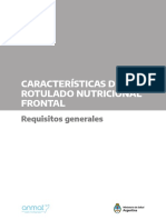 Anmat Requisitos Generales Rotulado Nutricional Frontal