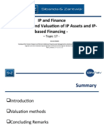 IP and Finance - Accounting and Valuation of IP Assets and IP-based Financing