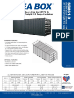 Double Doors One End (TYPE 1) 20' X 8' Dry Freight ISO Cargo Container