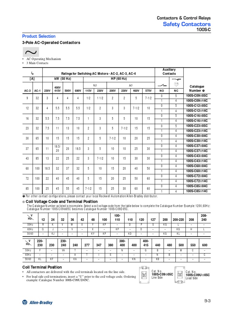 Safety Contactors Product Guide | PDF | Mains Electricity | Relay