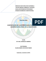 Confrontación de La Interpretación Literal Con La Interpretación Finalista de La Constitución