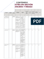 Contenidos Gestión Financiera y Riesgo