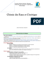 Cours Chimie Des Eaux Et Cinétique 2019-2020 - Pr TOUIL