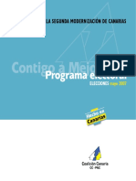 Programa Electoral Coalición Canaria Elecciones Canarias 2007