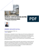 Muros Cortafuegos Entre Transformadores