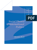 Wendt - Social Theory of International Politics PDF