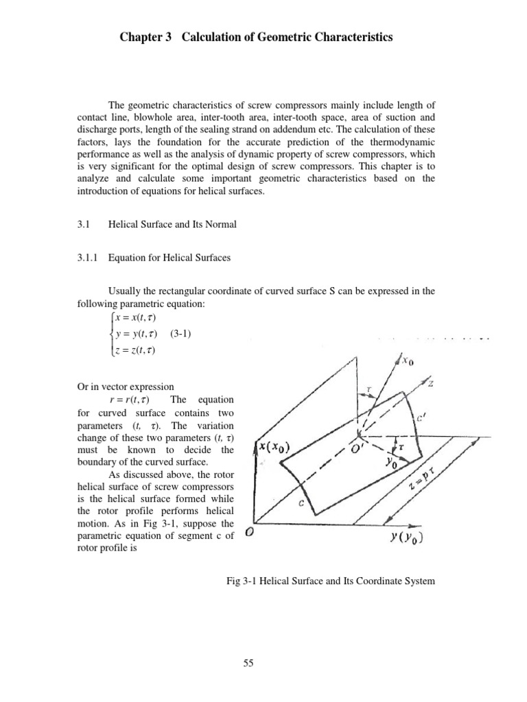 Chapter 3 Calculation of Geometric Characteristics: T y y T X X | PDF ...