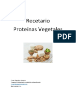 Recetario Proteinas Vegetales
