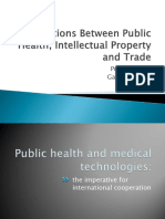 Intersections Between Public Health, Intellectual Property and