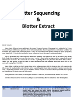 Blotter Sequencing & Blotter Extract