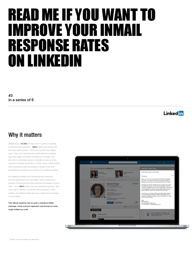 Crafting Effective LinkedIn InMail | PDF | Linked In | Conversation