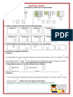 FICHA MATEMÁTICA - Fracciones Equivalentes.