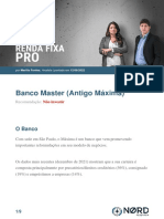 NORD - Renda Fixa - Banco Master