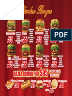 Menu Hamburguesas