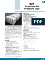 PVC Schedule 40 Pressure Pipe