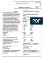 Examen bimestral de razonamiento verbal