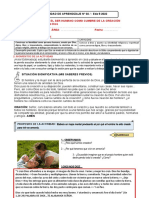 ACT. Nº2 - GRADO1ro EDA.5 El Ser Humano Como Cumbre de La Creación