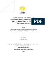 Sistem Informasi Pengelolaan Administrasi Wisata Embung Sebligo Desa Lerep Kecamatan Ungaran Barat Berbasis Web