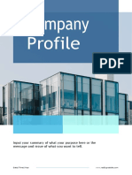 White Blue Modern Company Profile