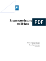 Proceso Productivo Del Molibdeno IP CHILE