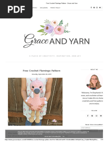 Free Crochet Flamingo Pattern: A Place of Creativity, Inspiration, and Joy