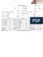 Boletín de pago de técnica en enfermería del Hospital Nacional Arzobispo Loayza