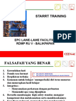 Starrt Training: Epc Lawe-Lawe Facilities RDMP Ru V - Balikpapan